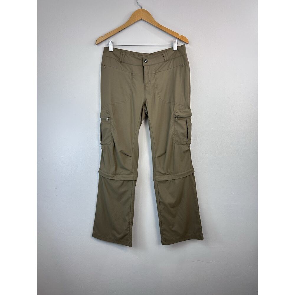 REI Women's Hiking Pants Sahara UPF 50+ Sz 8P Brown Outdoor Convertible Shorts